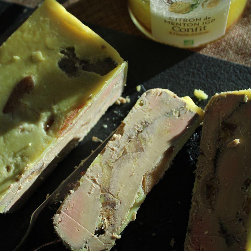 Le foie gras au Citron de Menton confit