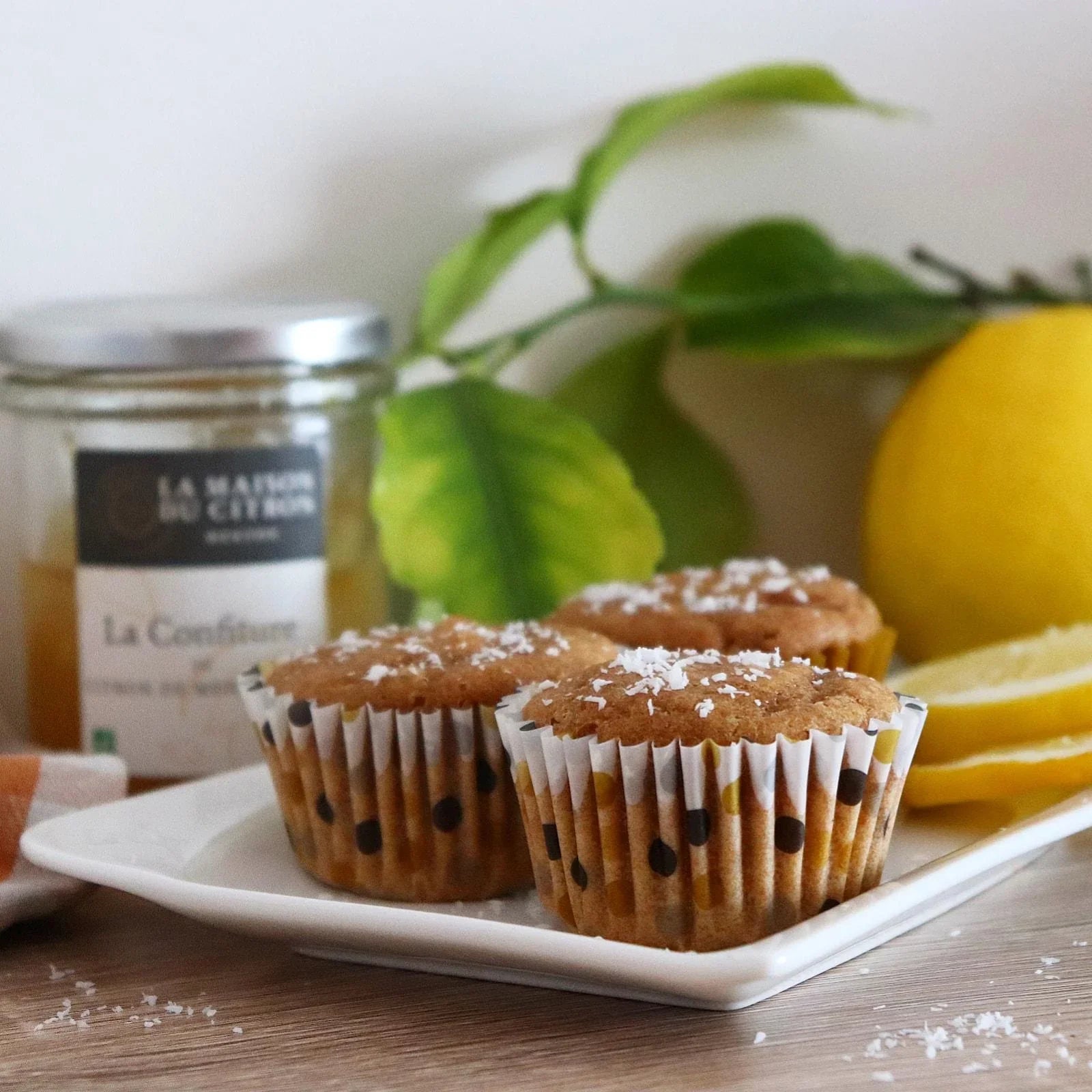 Muffins à la confiture de Citron de Menton IGP