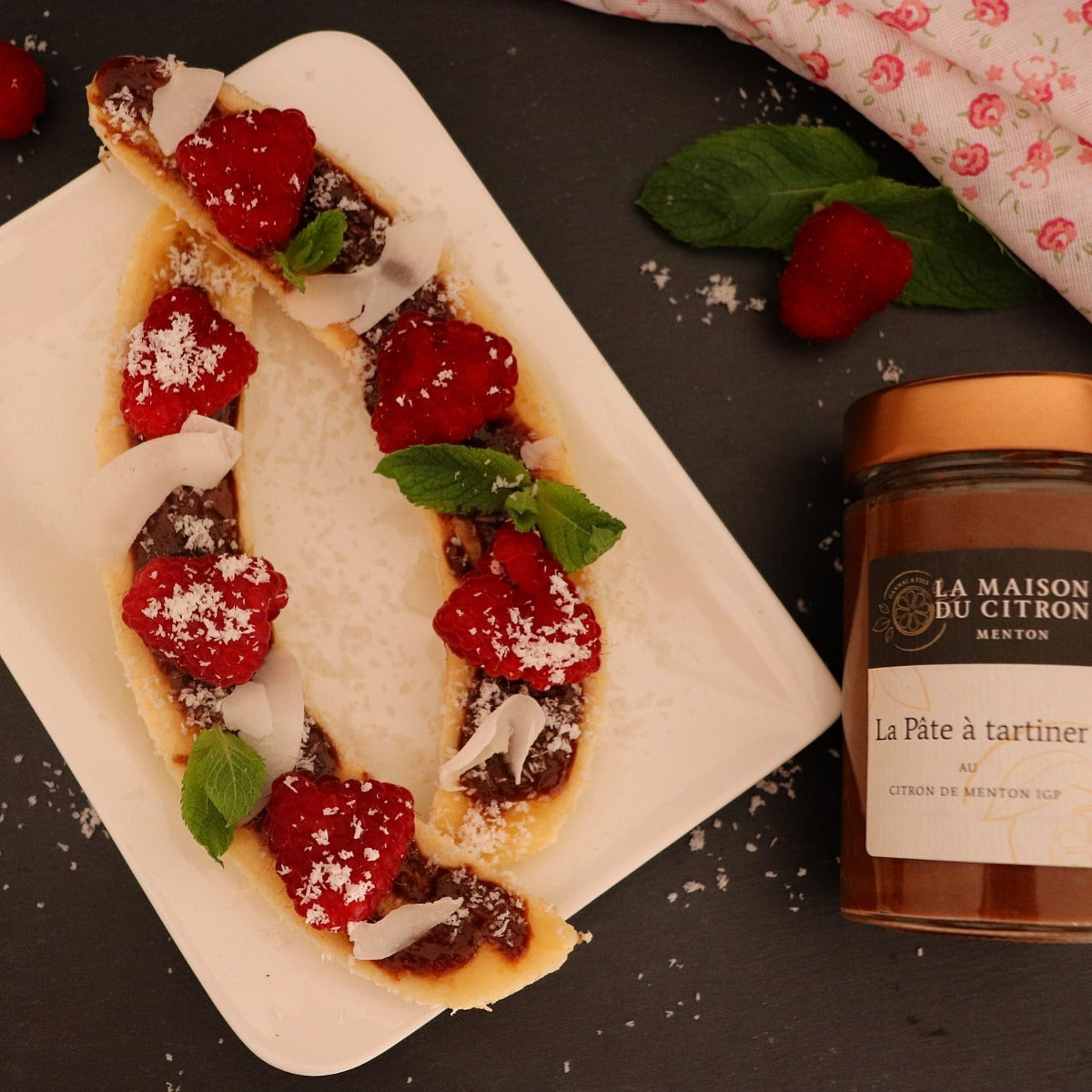 Banana split à la pâte à tartiner au Citron de Menton IGP