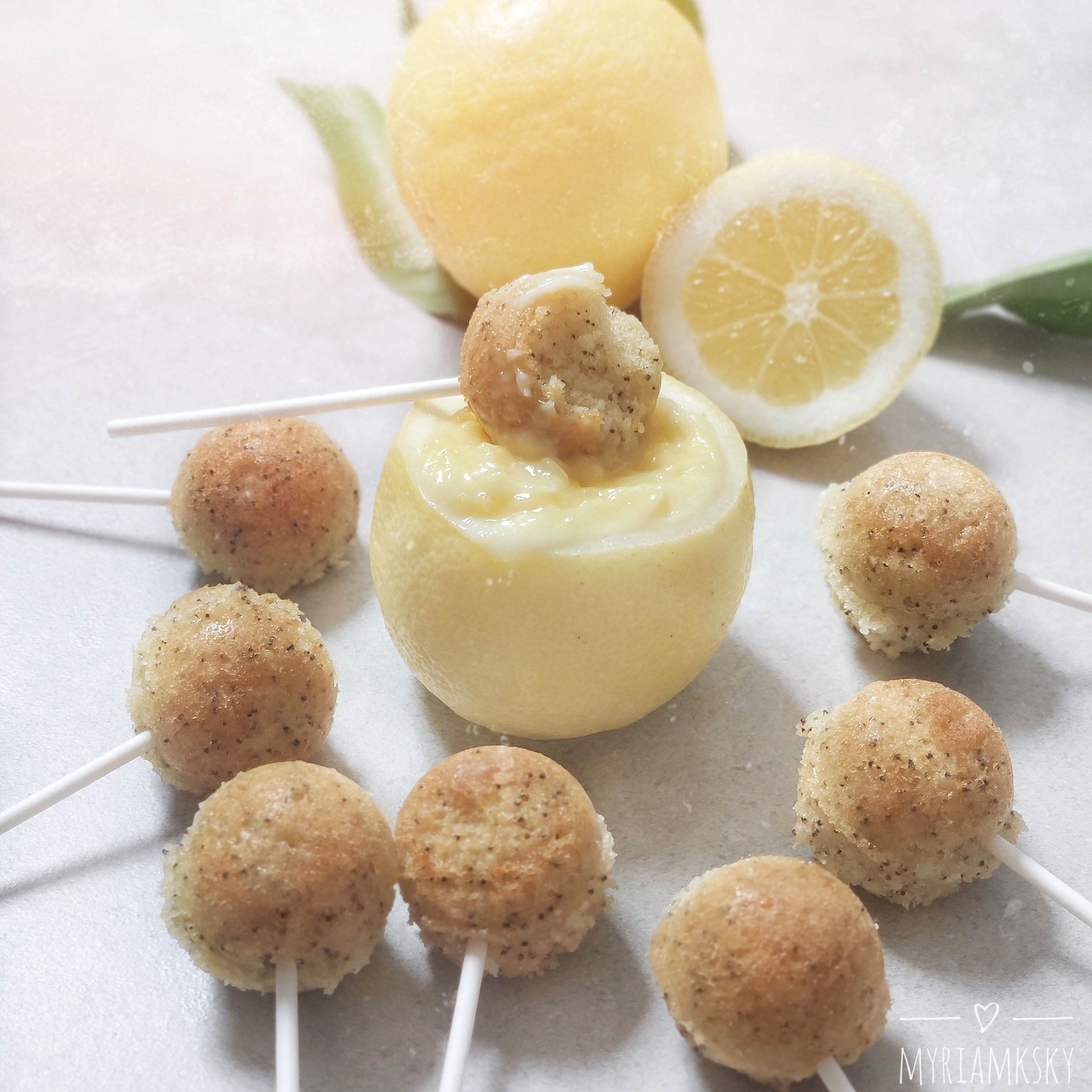 Cake Pops Citron de Menton  & Pavot