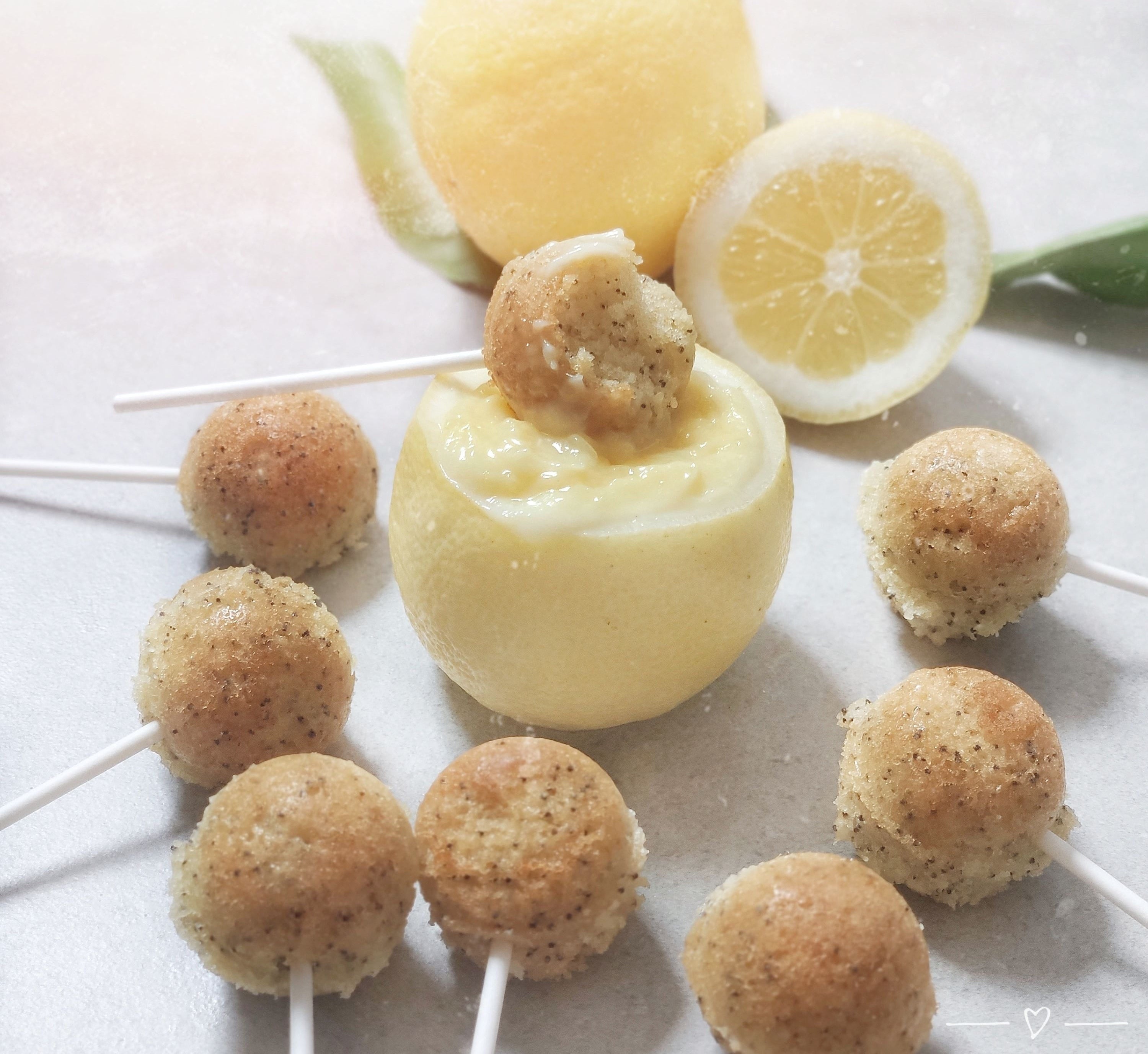 Cake Pops Citron de Menton  & Pavot