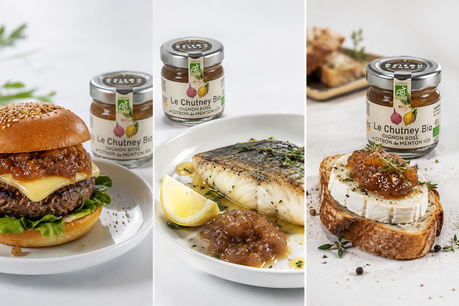 3 idées gourmandes avec notre Chutney Bio au Citron de Menton IGP