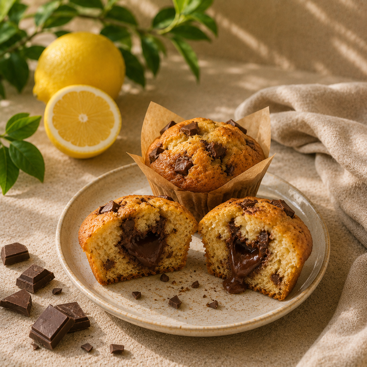 Muffin Cœur Chocolat