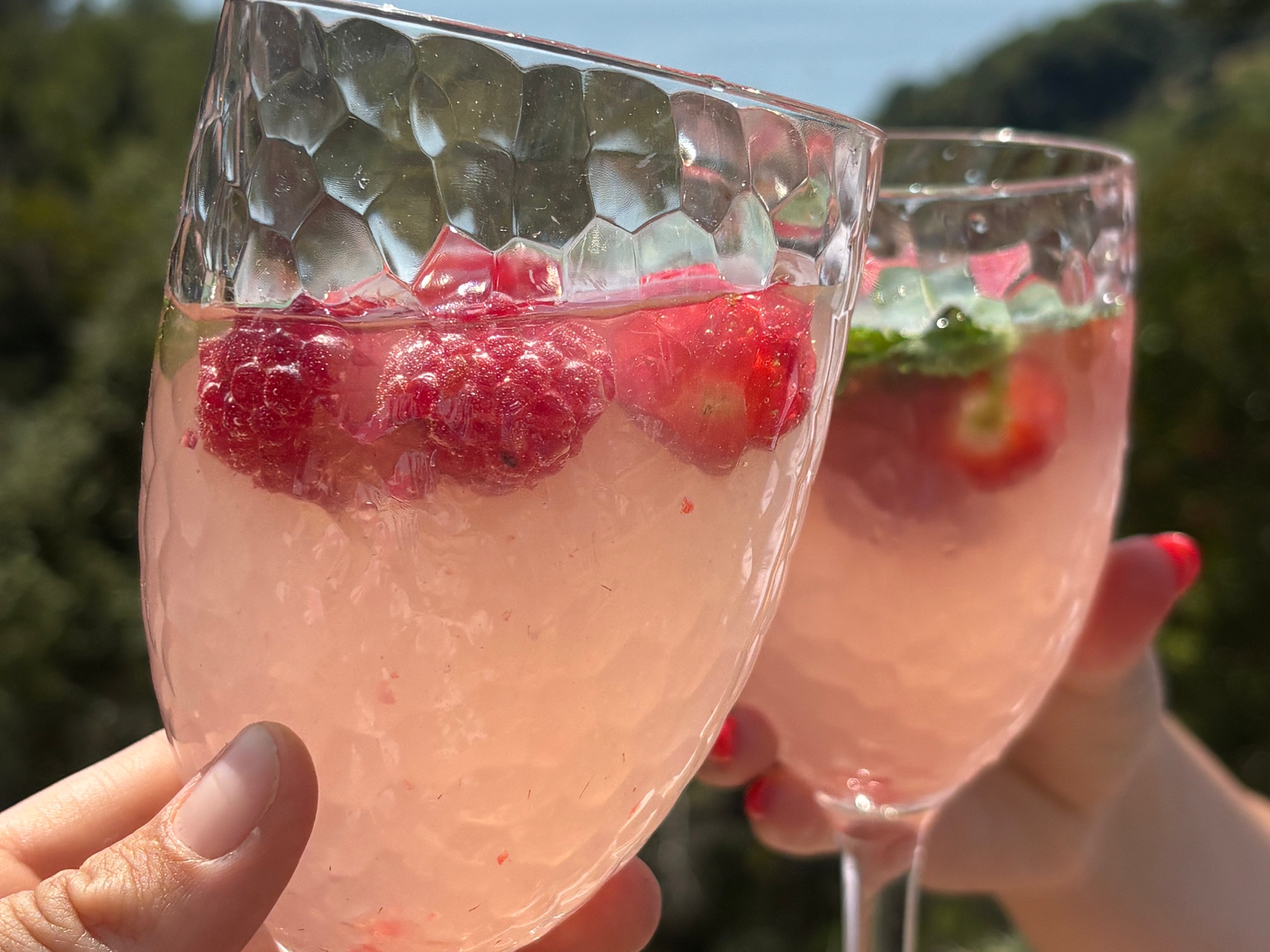 Le cocktail de l'été : fruits rouges, limoncello BIO au Citron de Menton IGP et rosé.