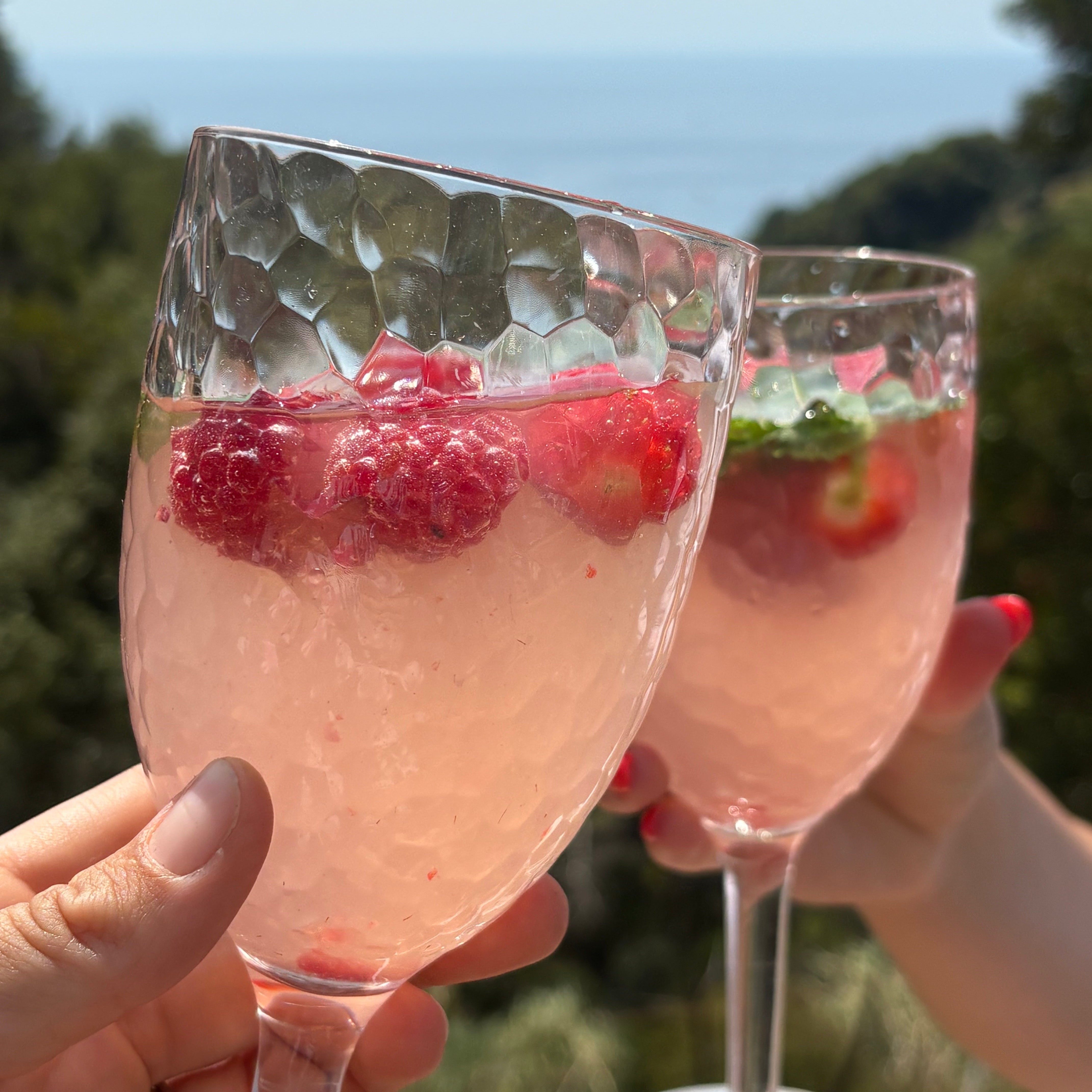Le cocktail de l'été : fruits rouges, limoncello BIO au Citron de Menton IGP et rosé.