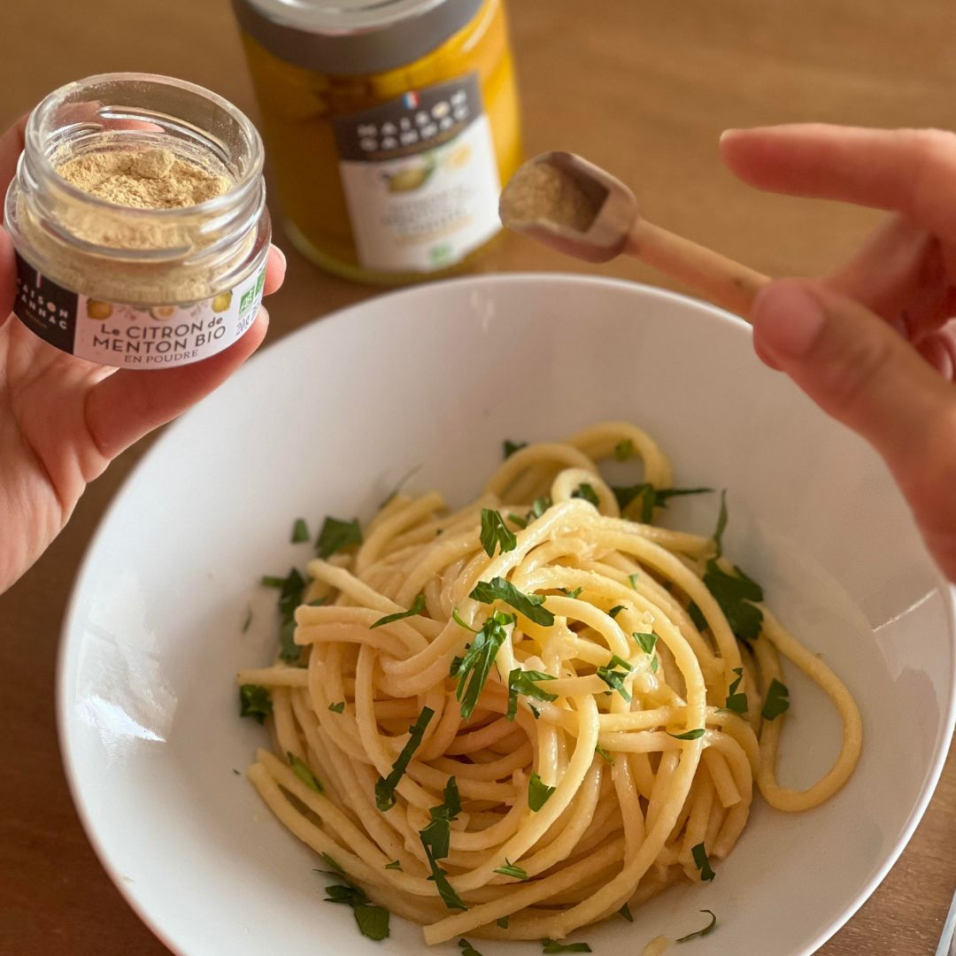Spaghetti au Citron de Menton IGP confit