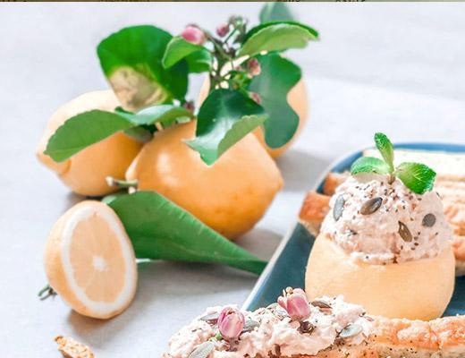 Cake salé au Citron de Menton IGP, graines de Moutarde et de Pavot