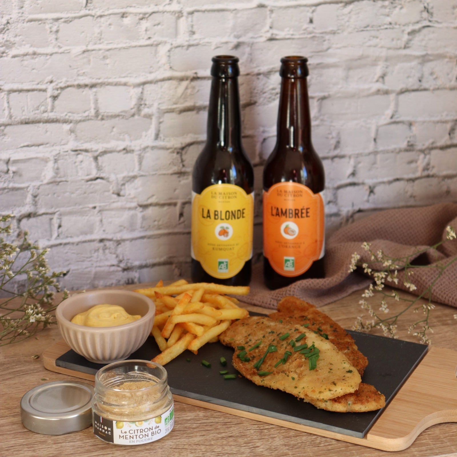 Fish & Chips aux agrumes mentonnais