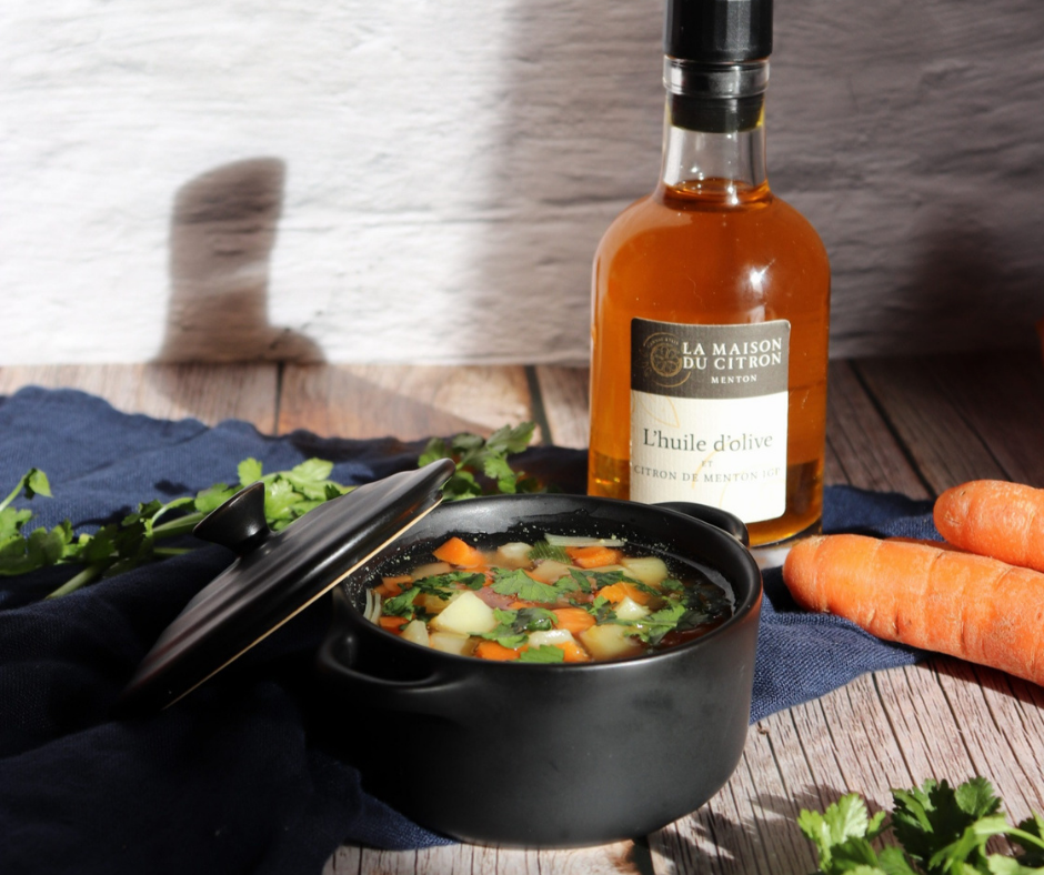 Minestrone avec une touche d’agrume 