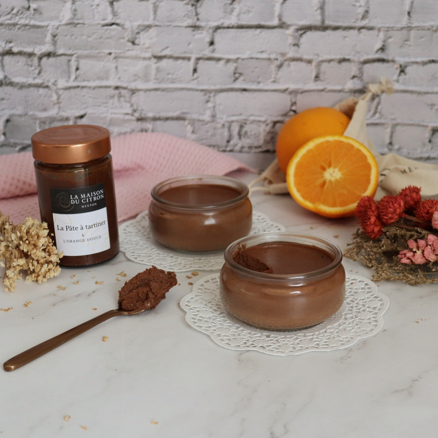 Mousse au Chocolat à la Pâte à Tartiner à l'orange douce