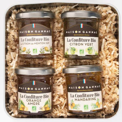 Coffret - 4 confitures aux agrumes de Menton