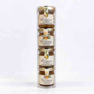 Mini Pâtes à Tartiner Orange douce & Citron de Menton IGP (4x35g)