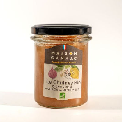 Chutney Bio Oignon rose et Citron de Menton