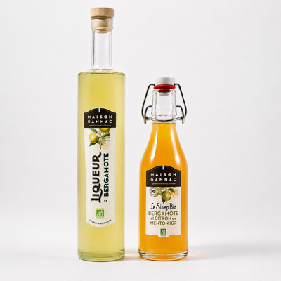 Offre duo à la bergamote bio : Sirop & Liqueur