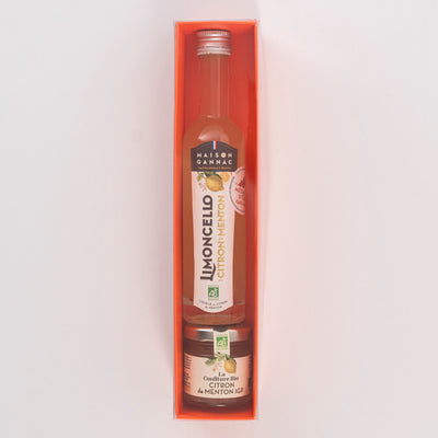 Les inséparables : Limoncello bio et Confiture bio au Citron de Menton IGP