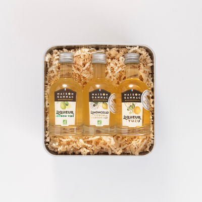 Coffret - Trio de liqueurs (Citron de Menton, Yuzu, Citron Vert)