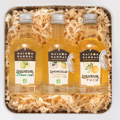Coffret - Trio de liqueurs (Citron de Menton, Yuzu, Citron Vert)
