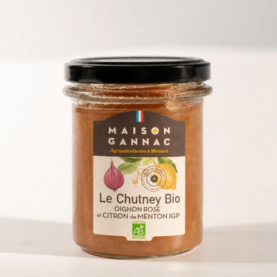 Chutney Bio Oignon rose et Citron de Menton