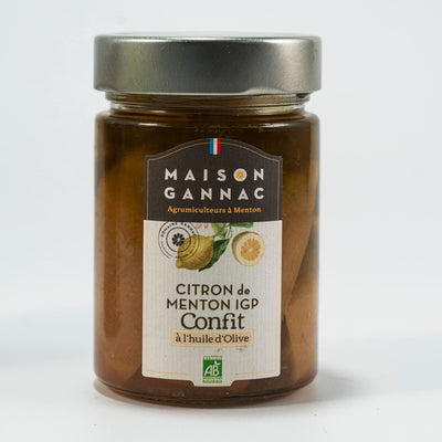 Citron de Menton IGP confit BIO -  Huile d'Olive