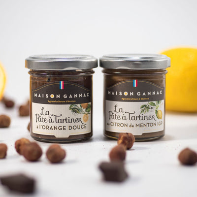 Duo de pâtes à tartiner - Citron de Menton IGP et Orange douce