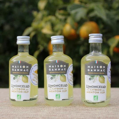 3 bouteilles : Limoncello Bio au Citron de Menton 5cl