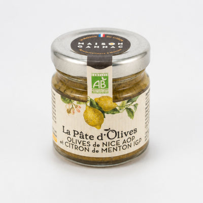 Pâte aux Olives BIO - Olives de Nice AOP et Citron de Menton IGP