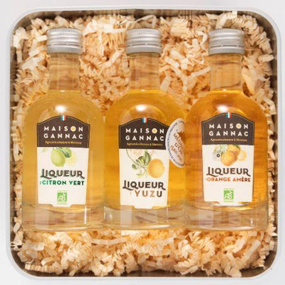 Coffret - Trio de liqueurs (Citron vert, Yuzu, Orange Amère)