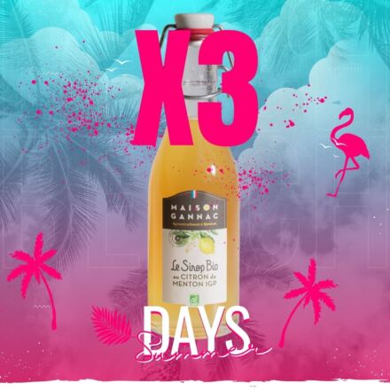 Summer-Sirop Bio de Citron de Menton x 3 