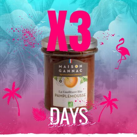 Summer-Confiture Bio de Pamplemousse x 3