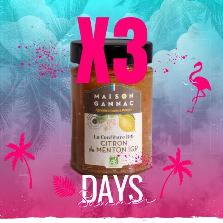 Summer- Confiture Bio de Citron de Menton x 3