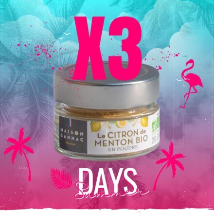 Summer- Citron de Menton en poudre Bio x 3