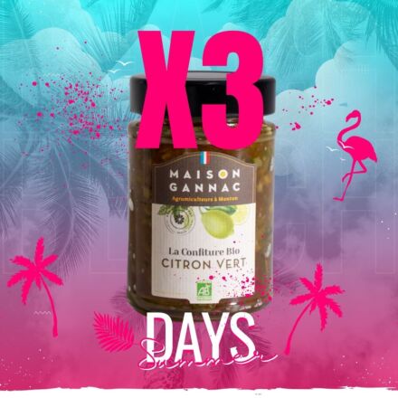 Summer-Confiture Bio de Citron Vert x 3