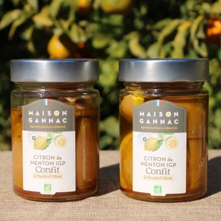 [2 pots] Citron de Menton Confit à l'Huile d'Olive Bio