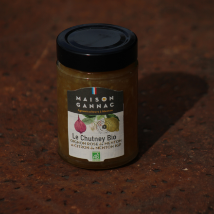 Chutney Bio Oignon rose et Citron de Menton