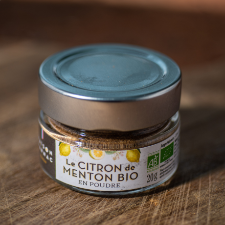 Citron de Menton en poudre Bio