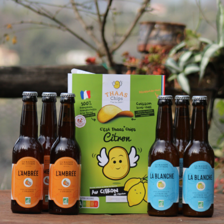 Pack Saint-Patrick 3 blanches + 3 ambrées + 1 paquet de chips au Citron de Menton
