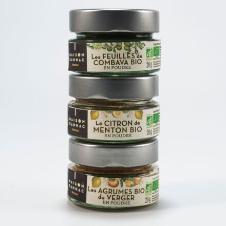 Agrumes en poudre (le pack de 3) 